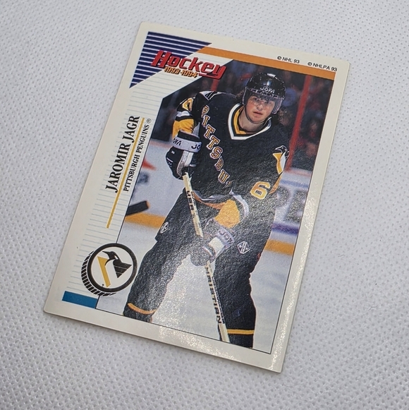 1993-94 Panini Hockey Jaromir Jagr Pittsburgh Penguins #82 Sticker - Picture 2 of 3